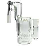 MAV Glass - Inline Recycling Ash Catcher, 6" Height, 14mm 90 Degree Joint, Clear Side View