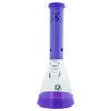 MAV Glass 12" Full Color Beaker Bong in Purple with Clear Base and Downstem