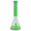 MAV Glass - 12" Seafoam Full Color Beaker Bong with 18-19mm joint size, front view on white background