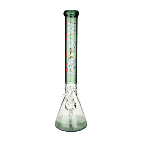 MAV Glass - 18" Full Color Beaker Bong in Black Cali Flag design with clear downstem