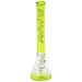 MAV Glass - 18" Full Color Beaker Bong in Neon Yellow, Front View on White Background
