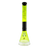 MAV Glass 18" Two-tone Zebra Beaker Bong in Neon Yellow & Black with 5mm Thickness