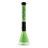 MAV Glass - 18" Two-tone Zebra Beaker Bong in Slime Green with Black Accents - Front View