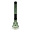 MAV Glass - 18" Two-tone Zebra Beaker Bong, Smoke Variant, Front View