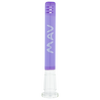 MAV Glass Maverick Purple Downstem, 18mm to 14mm, 4-5 inch length, front view on white background