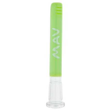 MAV Glass - Slime Green Downstem 18mm to 14mm for Beaker Bongs, Front View, 4''-5'' Options