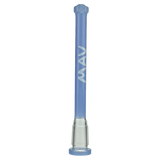 MAV Glass 4.5" Lavender Showerhead Downstem for Beaker Bongs, 18mm to 14mm Joint