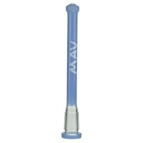 MAV Glass 4.5" Lavender Showerhead Downstem for Beaker Bongs, 18mm to 14mm Joint