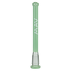 MAV Glass Maverick Showerhead Downstem in Seafoam - 18mm to 14mm joint size, front view on white background