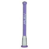 MAV Glass - Purple Showerhead Downstem 5.5" for Bongs, 18mm to 14mm, Front View