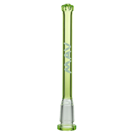 MAV Glass - 18mm to 14mm Showerhead Downstem in Green - Clear Detail View