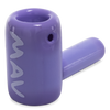 MAV Glass - Purple 2.5" Mini Hammer Hand Pipe, Borosilicate Glass, Angled Side View