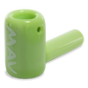 MAV Glass - 2.5" Slime Green Mini Hammer Hand Pipe, Borosilicate Glass, Side View