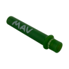 MAV Glass Maverick - 4'' Forest Green One Hitter Beaker Design - Angled View