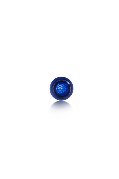 MAV Glass - Blue 4'' One Hitter Hand Pipe with Beaker Design Front View