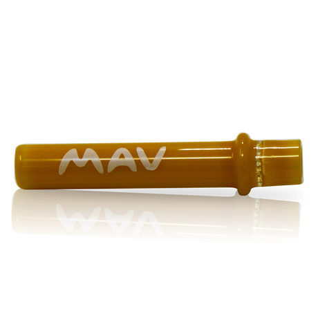 MAV Glass Maverick 4'' One Hitter in Orange, Beaker Design, Front View on White Background