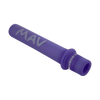 MAV Glass Maverick - 4'' One Hitter in Purple with Beaker Design - Angled View