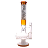 MAV Glass - 17" Maverick Glass Bong with 5 Line Shower Head Inline in Gold Variant