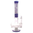 MAV Glass Maverick - 5 Line Shower Head Inline Bong in Purple, Front View on White Background