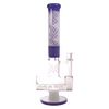 MAV Glass Maverick - 5 Line Shower Head Inline Bong in Purple, Front View on White Background