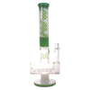 MAV Glass Maverick - 17" Bong with 5 Line Shower Head Inline in Seafoam, Glass on Glass Joint
