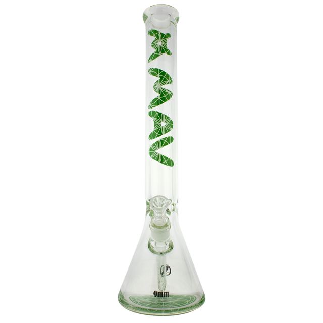 green maverick glass 9mm thick beaker