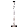 MAV Glass - 9mm Double UFO Straight Tube Bong
