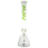 green maverick glass 9mm thick beaker bong