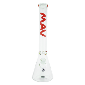 red maverick glass 9mm thick beaker bong
