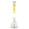 yellow maverick glass 9mm thick beaker bong