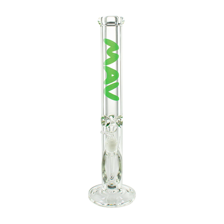 MAV Glass Maverick - 9mm Thick 18" Straight Tube Bong with Heavy Wall, Front View