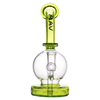 MAV Glass - 7" Bulb Rig Dab Rig with Glass on Glass Joint, Front View on White Background