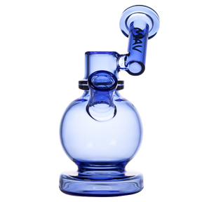 MAV Glass - Blue Bulb Sidecar Rig with Clean Design and Sturdy Base - Front View