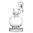 MAV Glass - Clear Bulb Sidecar Rig, 7" Height, 14mm Joint, Front View on White Background
