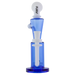 MAV Glass - Echo Park Rig in Blue, 9" Tall with Glass on Glass Joint, Front View