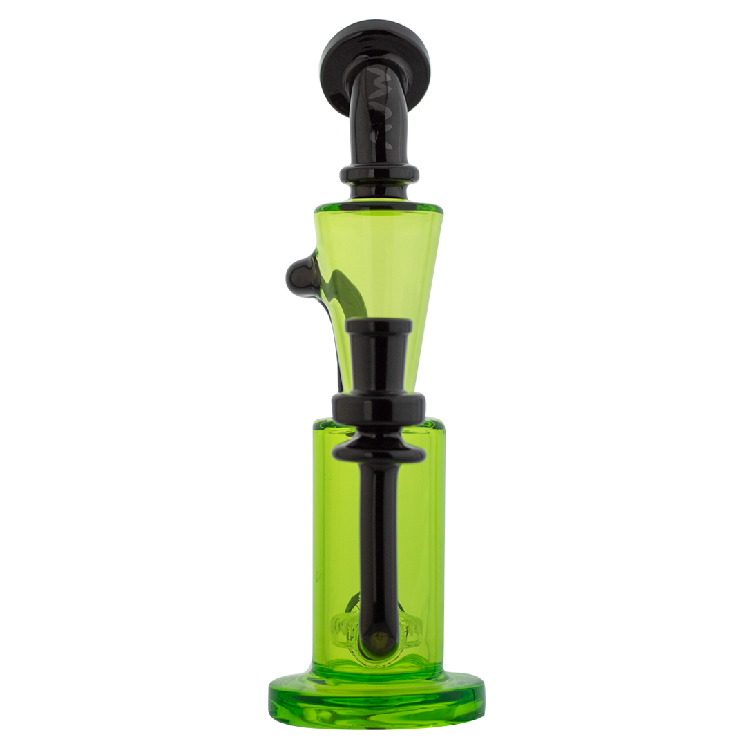 MAV Glass - Echo Park Rig in Ooze - 9" Female Joint Dab Rig with Glass on Glass Joint