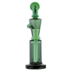 MAV Glass - Echo Park Rig in Seafoam, 9" Tall with 14mm Female Joint, Front View on White
