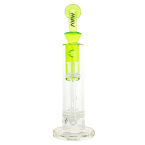 MAV Glass - Eureka Honeyball Disc Rig in Ooze - Front View on White Background