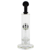 MAV Glass Maverick Eureka Honeyball Disc with Ball Rig in Black, Front View, 11" Height