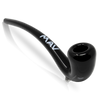 MAV Glass - Black Gandalf Borosilicate Glass Pipe, 10" Long, Side View