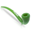 MAV Glass - Gandalf Pipe in Forest Green, 10" Borosilicate Glass, Side View