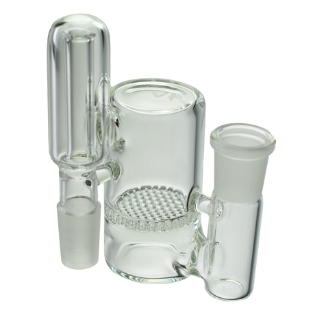 MAV Glass - Honeycomb Ash Catcher 18mm 90°, Clear Beaker Design with Percolator