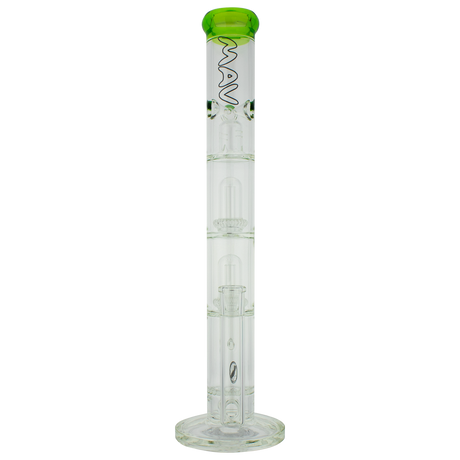 MAV Glass - Honeycomb to UFO Straight Bong with 18-19mm Joint Size, Front View