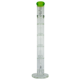 MAV Glass - Honeycomb to UFO Straight Bong with 18-19mm Joint, Front View on White Background