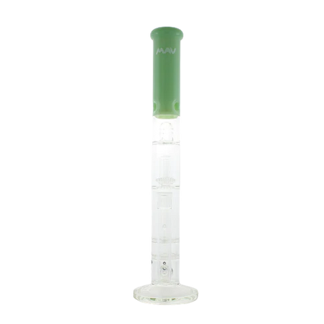 MAV Glass - Honeycomb to UFO Straight Bong in Seafoam, Front View with 18-19mm Joint