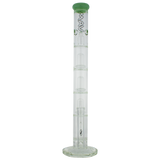 MAV Glass - Honeycomb To UFO Straight Bong in Seafoam, Front View, 18-19mm Joint