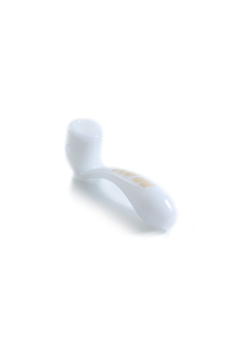 MAV Glass - White Large Sherlock Hand Pipe with Beaker Design - 6" Borosilicate