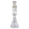 MAV Glass - Mini Inline Freezable Coil Beaker Bong, 10" Height, 14mm Joint, Front View