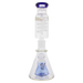 MAV Glass - Mini Pyramid Beaker Bong with Freezable Coil in Ink Blue, Front View