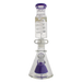 MAV Glass - Mini Pyramid Freezable Coil Beaker Bong in Purple, Front View